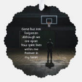 Décorative Carte de poche commémorative de jeu de basketball (Verso)