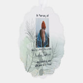 Décorative Carte de prière commémorative Spruce Bough Green N (Droite)