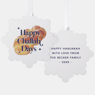 Décorative Carte de vacances de Challah Hanoukka