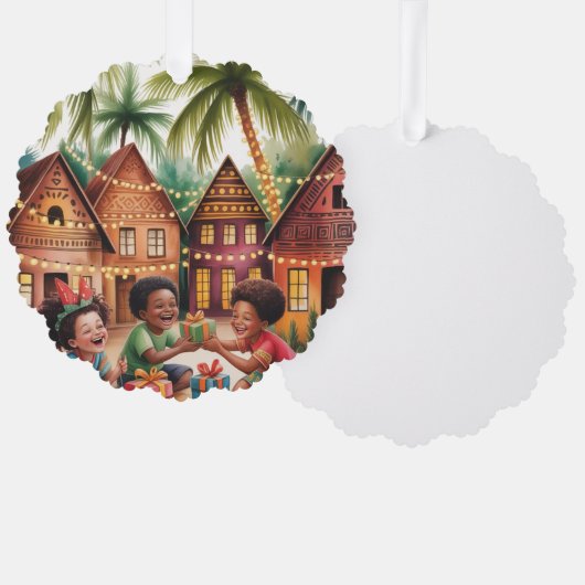 Décorative Carte d'ornement de Noël (Recto/Verso)
