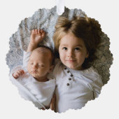 Décorative Carte d'ornement de Noël beige renne floral (Verso)