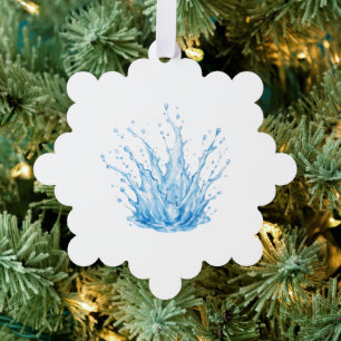 Décorative Carte d'ornement en papier flocon de neige de votr