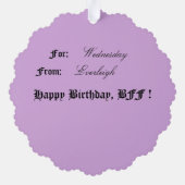 Décorative Carte d'ornement Goth Doll (Verso)