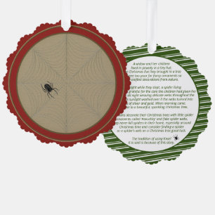 Décorative Carte d'ornement papier de l'histoire de l'araigné