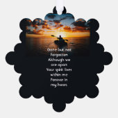 Décorative Carte Memorial Pocket Card Kayaking Sport (Verso)