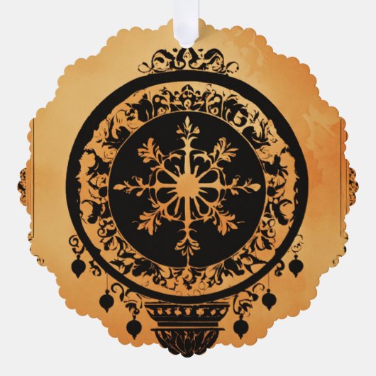 DÉCORATIVE CARTE ORNAMENTS PAPIER (Recto)