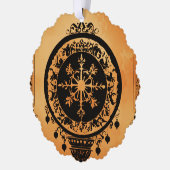 DÉCORATIVE CARTE ORNAMENTS PAPIER (Gauche)