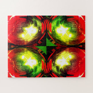 Decorative Christmas globes art Legpuzzel