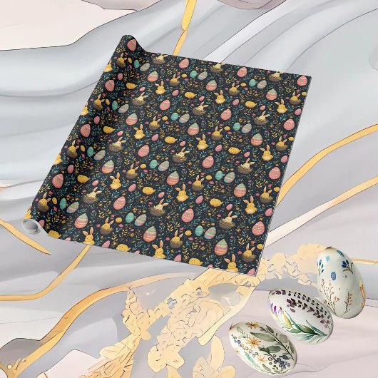 Decorative Eggs Easter Bunny Minimal Rustic Decor Cadeaupapier