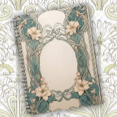 Decorative Floral Art Nouveau Design Notitieboek