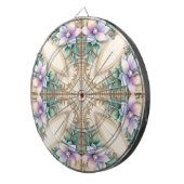 Decorative Floral Dartboard Dartbord (Voorkant Rechts)