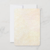 Decorative Floral Frame with Pearls RSVP Card (Dos)