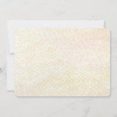 Decorative Floral Frame with Pearls Save The Date (Achterkant)