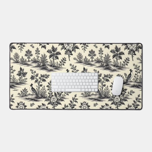 Decorative French toile pattern (Clavier et souris)