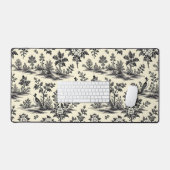 Decorative French toile pattern Bureaumat (Keyboard & Muis)