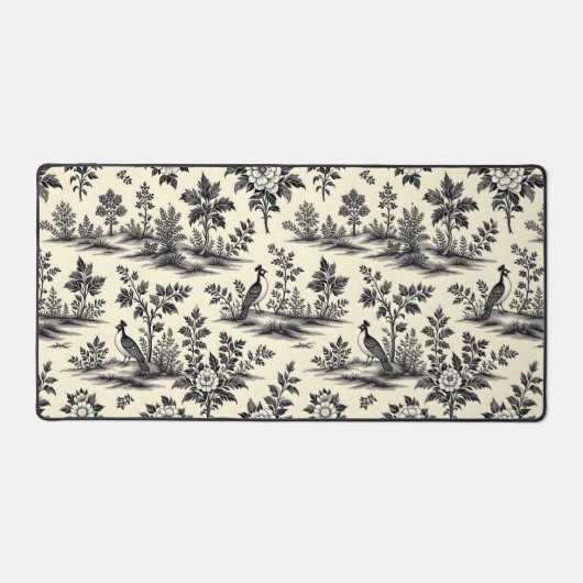 Decorative French toile pattern Bureaumat (Voorkant)