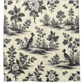 Decorative French toile pattern Douchegordijn (Voorkant)