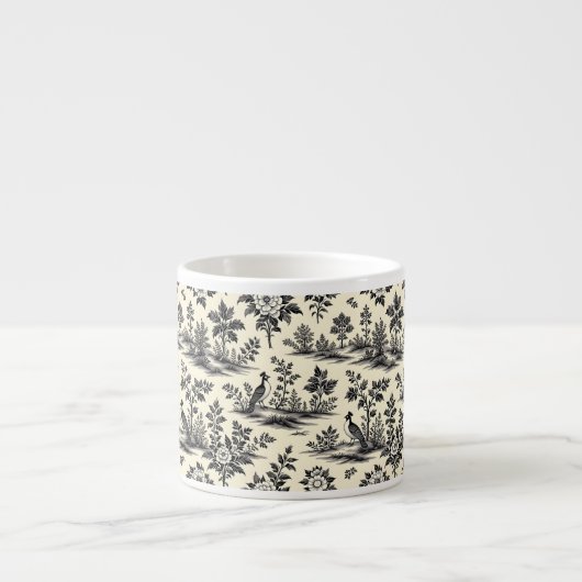 Decorative French toile pattern Espresso Kop (Voorkant)