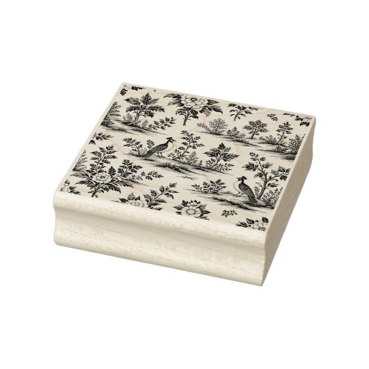 Decorative French toile pattern Rubberstempel (Stempel)