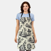 Decorative French toile pattern Schort (Gedragen)