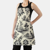 Decorative French toile pattern Schort (Insitu)