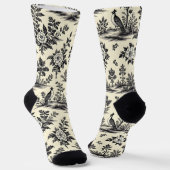 Decorative French toile pattern Sokken (Gebogen)