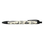 Decorative French toile pattern Zwarte Inkt Pen (Bovenkant)