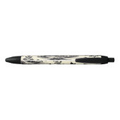Decorative French toile pattern Zwarte Inkt Pen (Achterkant)