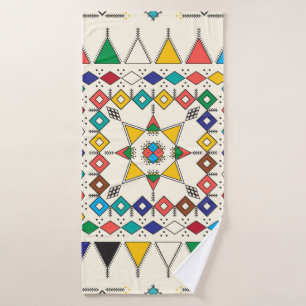 Decorative geometric repeating pattern badhanddoek