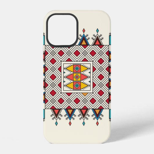 Decorative geometric repeating pattern iPhone hoesje (Achterkant)