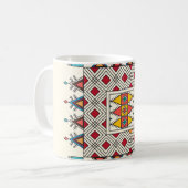 Decorative geometric repeating pattern koffiemok (Voorkant links)