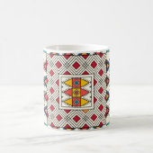 Decorative geometric repeating pattern koffiemok (Center)
