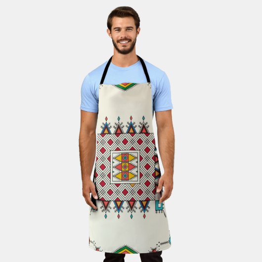 Decorative geometric repeating pattern schort (Gedragen)