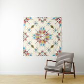 Decorative geometric repeating pattern wandkleed (In Situ (horizontaal))