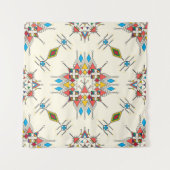 Decorative geometric repeating pattern wandkleed (Voorkant)
