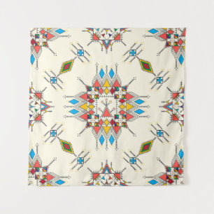 Decorative geometric repeating pattern wandkleed