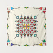 Decorative geometric repeating pattern wandkleed (Voorkant (horizontaal))