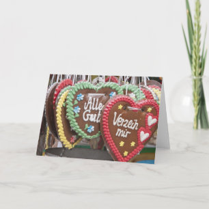 Decorative gingerbread cookies feestdagen kaart