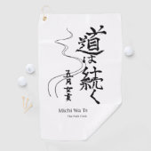 Decorative golf towel golfhanddoek (Insitu)