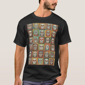 Decorative paint Skull Collection Mexican Folk T-shirt