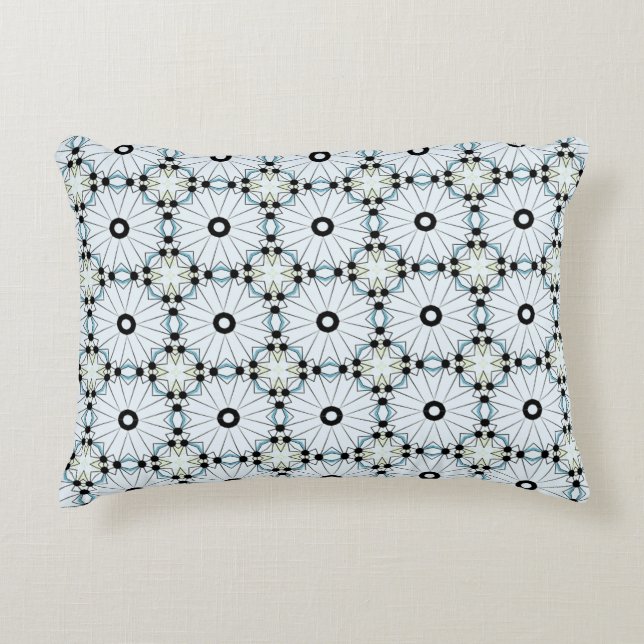decorative pillow featuring a geometric pattern accent kussen (Voorkant)