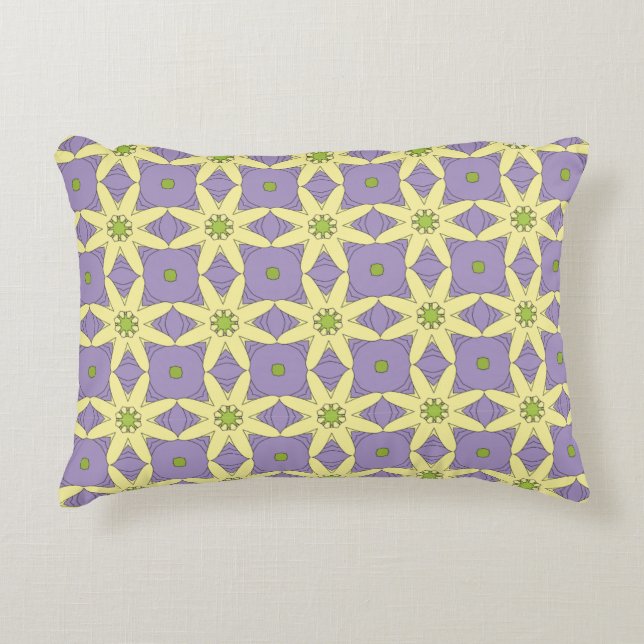 decorative pillow featuring a geometric pattern accent kussen (Voorkant)