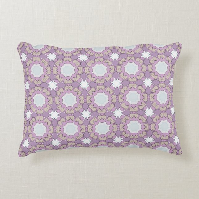 decorative pillow featuring a geometric pattern accent kussen (Voorkant)
