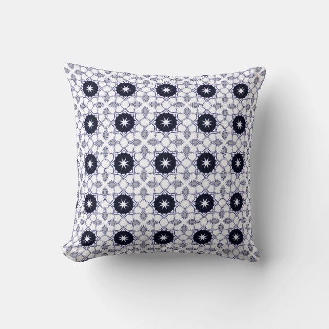 decorative pillow featuring a geometric pattern kussen (Voorkant)