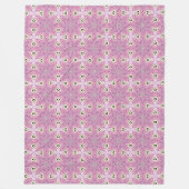 Decorative purple patterned  fleece deken (Voorkant)