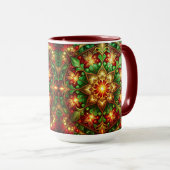 Decorative Red Green Holiday Mug (Devant droit)