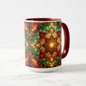 Decorative Red Green Holiday Mug (Devant droit)
