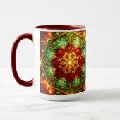 Decorative Red Green Holiday Mug (Gauche)