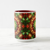 Decorative Red Green Holiday Mug (Centre)
