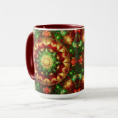 Decorative Red Green Holiday Mug (Devant gauche)